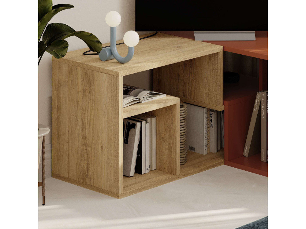 Modulares TV-Möbel aus Holz "Glis" - 145 x 35 x 44 cm - Terracotta