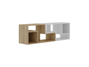 Modulares TV-Möbel aus Holz "Glis" - 145 x 35 x 44 cm - Weiß