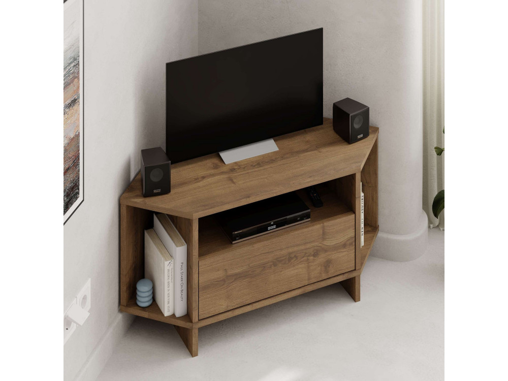 TV-Möbel aus Holz "Viva" - 95 x 35 x 45 cm - Braun