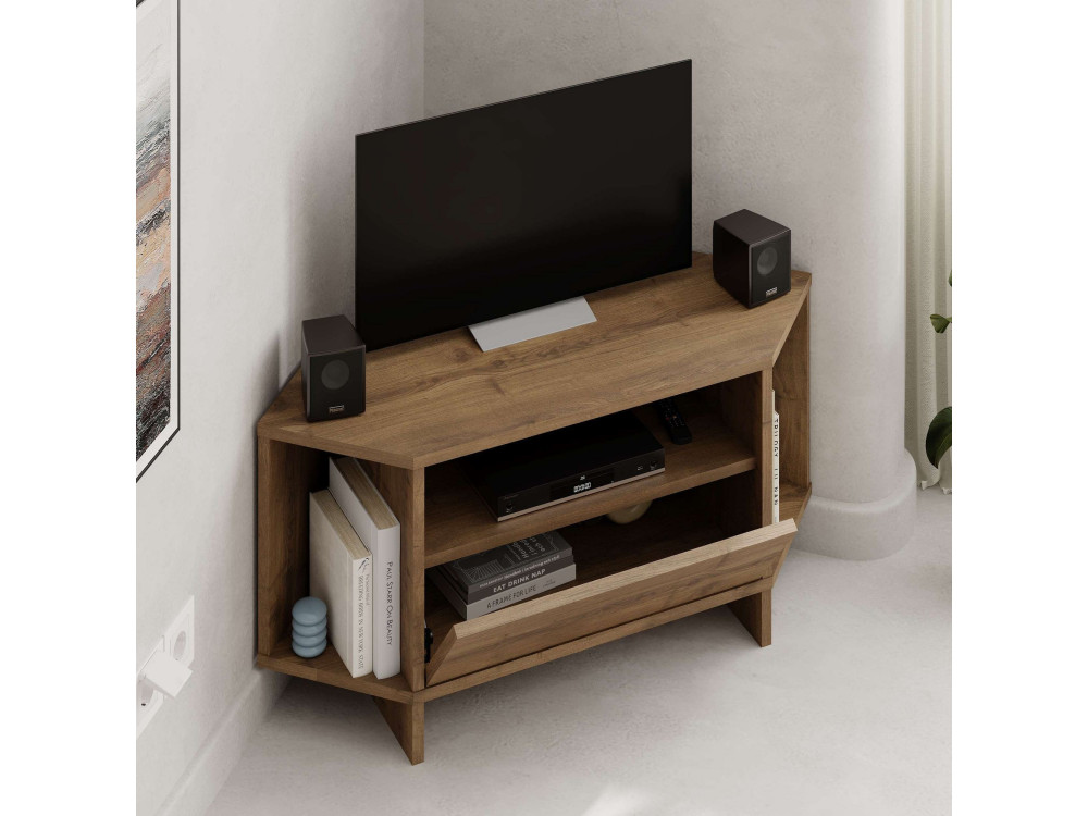 TV-Möbel aus Holz "Viva" - 95 x 35 x 45 cm - Braun
