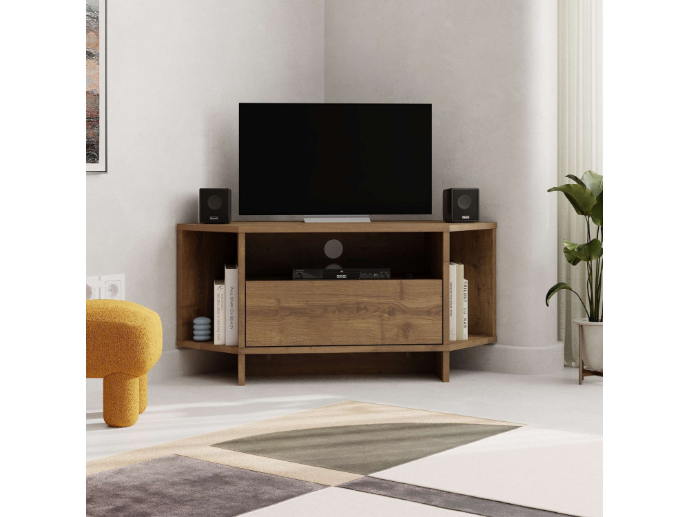 TV-Möbel aus Holz "Viva" - 95 x 35 x 45 cm - Braun