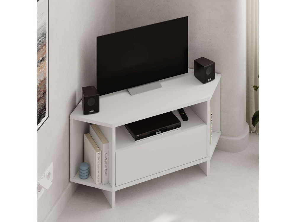 TV-Möbel aus Holz "Viva" - 95 x 35 x 45 cm - Weiß