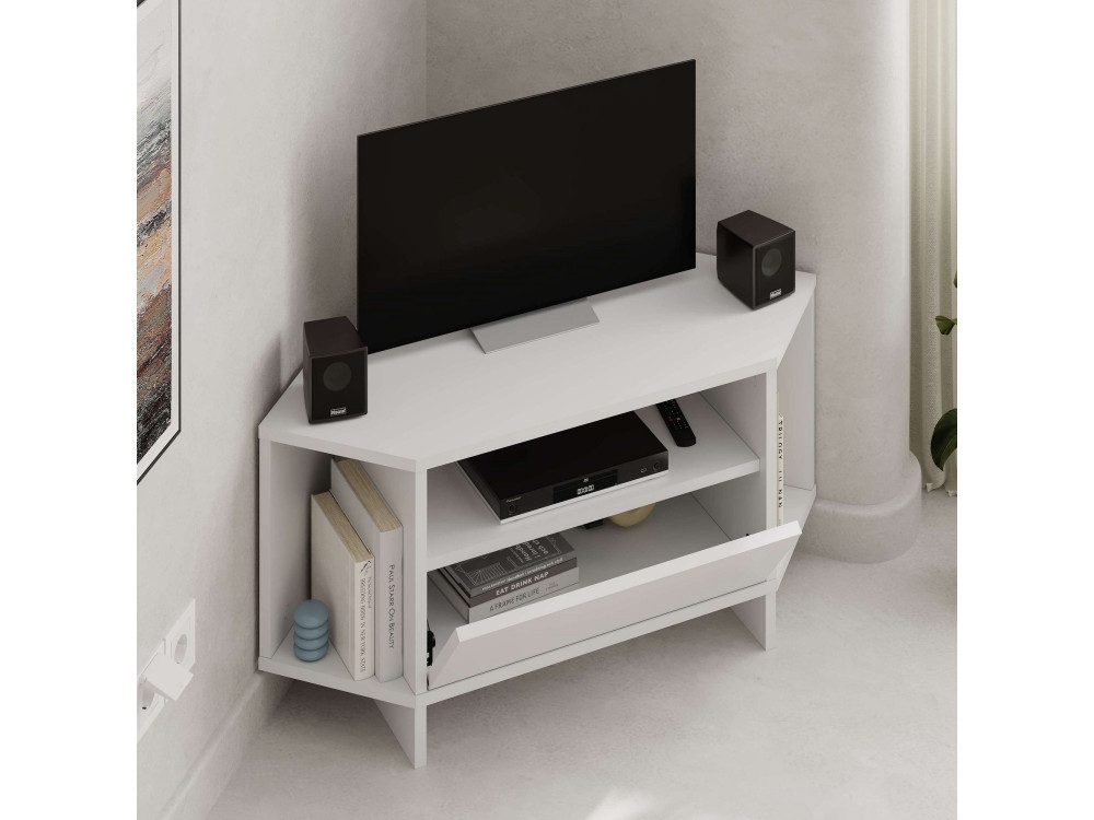TV-Möbel aus Holz "Viva" - 95 x 35 x 45 cm - Weiß