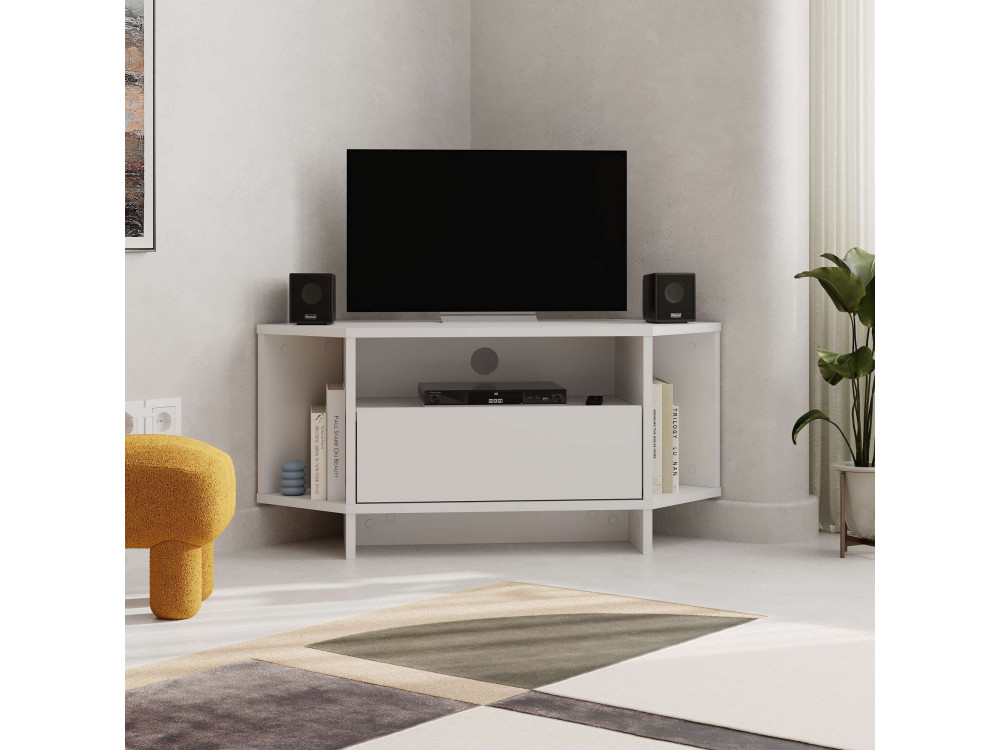 TV-Möbel aus Holz "Viva" - 95 x 35 x 45 cm - Weiß