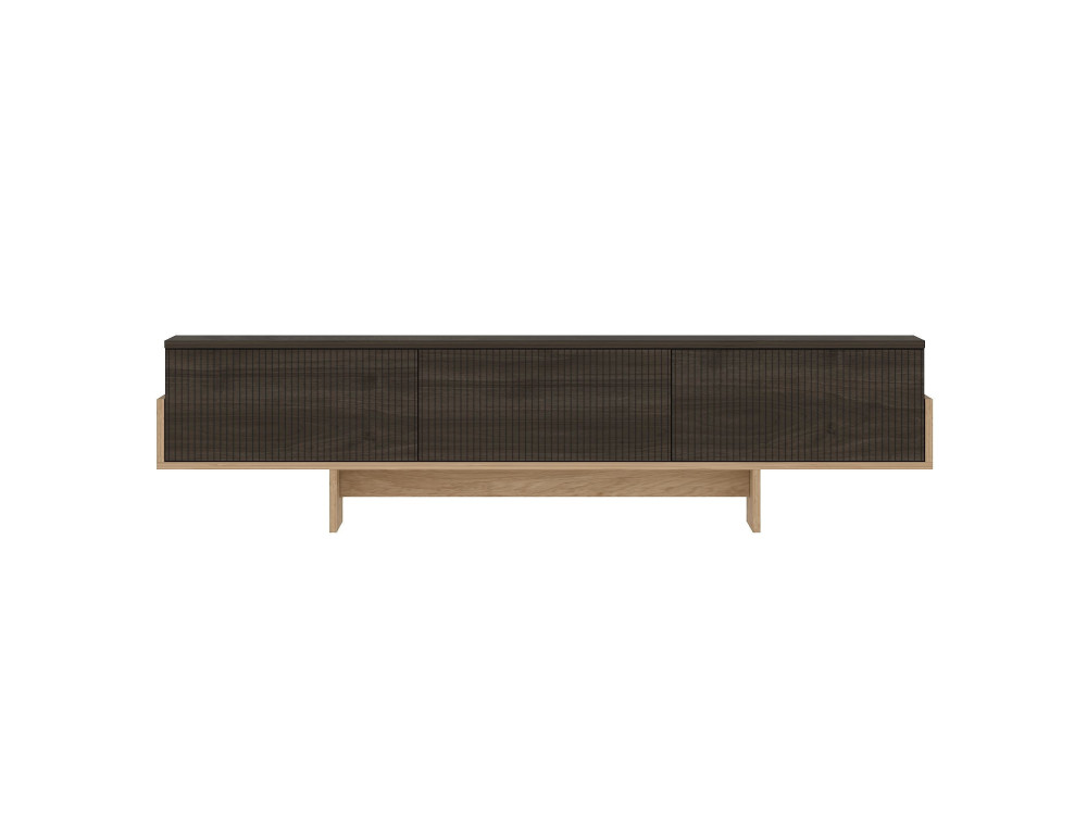 TV-Möbel aus Holz "Hege" - 180 x 30 x 44 cm - Braun