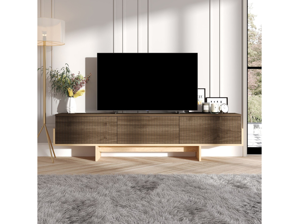 TV-Möbel aus Holz "Hege" - 180 x 30 x 44 cm - Braun