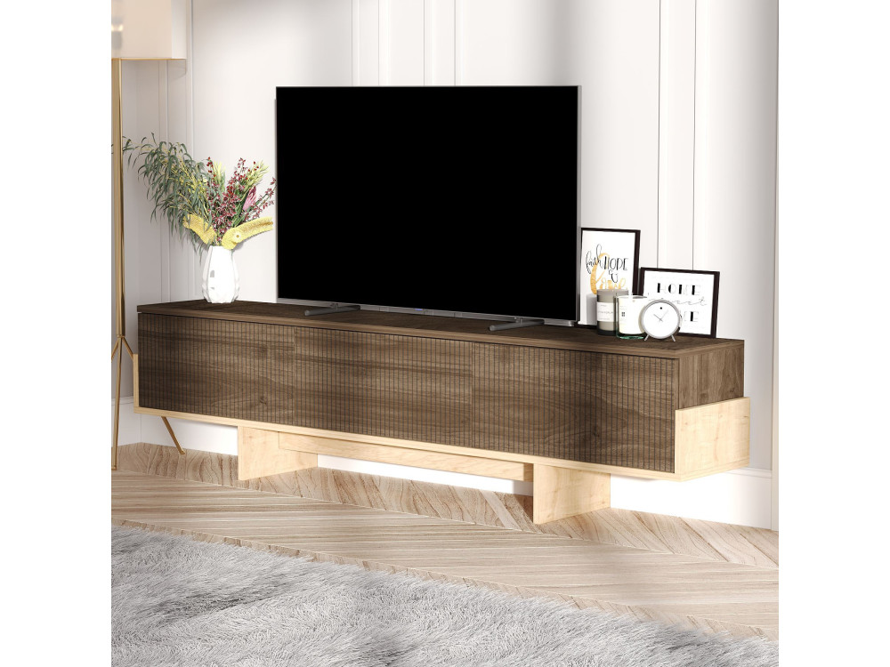TV-Möbel aus Holz "Hege" - 180 x 30 x 44 cm - Braun