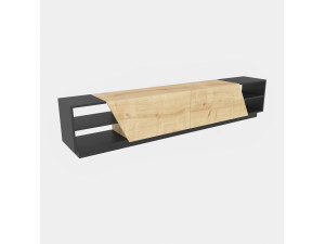 TV-Möbel aus Holz "Rhodes" - 240 x 37 x 47 cm - Beige