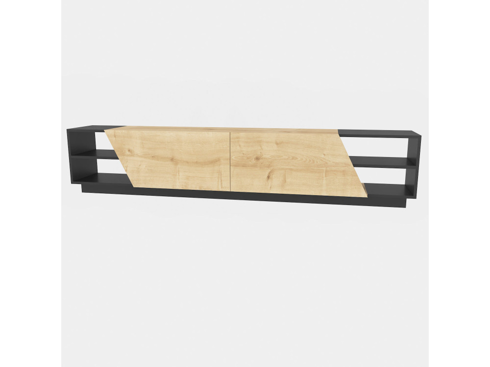 TV-Möbel aus Holz "Rhodes" - 240 x 37 x 47 cm - Beige
