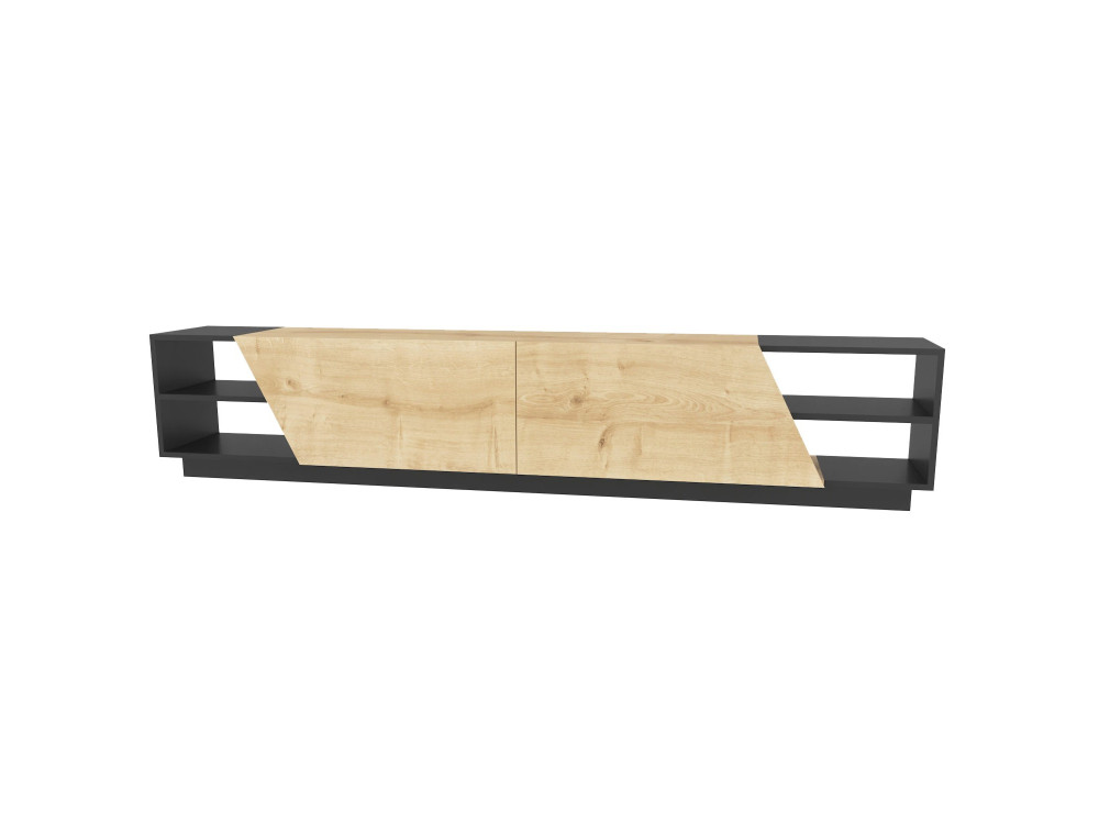 TV-Möbel aus Holz "Rhodes" - 240 x 37 x 47 cm - Beige