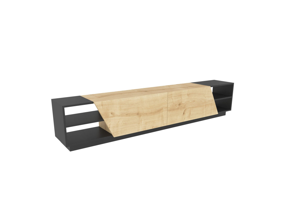 TV-Möbel aus Holz "Rhodes" - 240 x 37 x 47 cm - Beige
