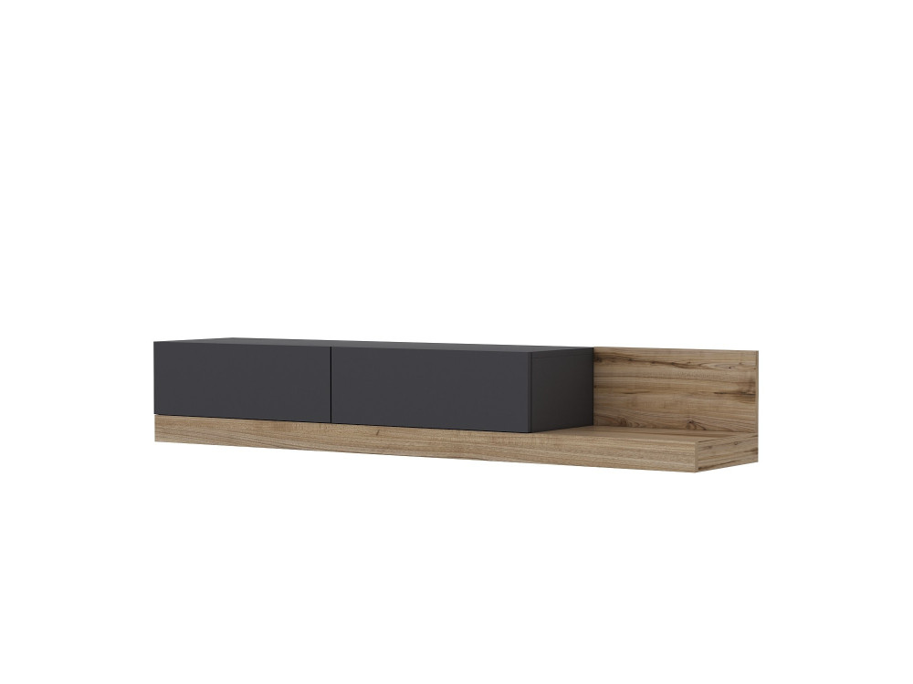 TV-Möbel aus Holz "Majör" - 180 x 37 x 30 cm - Anthrazitgrau