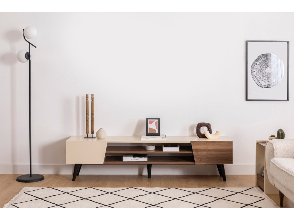 TV-Möbel aus Holz "Clark" - 180 x 37 x 45 cm - Braun