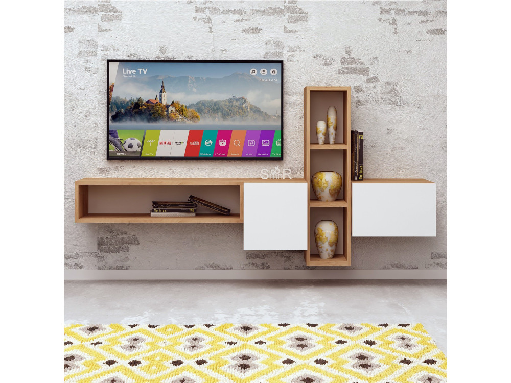TV-Möbel aus Holz "Kumkuat" - 160 x 35 x 70 cm - Braun