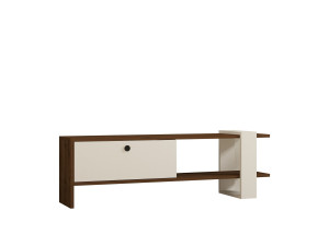 TV-Möbel aus Holz "Gaye" - 120 x 25 x 36 cm - Weiß