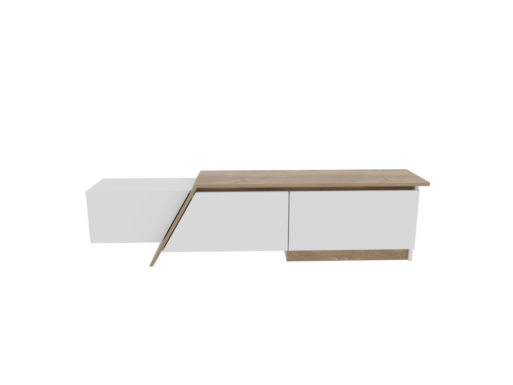TV-Möbel aus Holz "Zonas" - 180 x 35 x 28 cm - Weiß