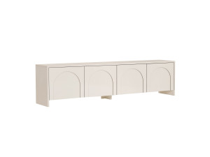 TV-Möbel aus Holz "Aurelia" - 180 x 32 x 45 cm - Creme