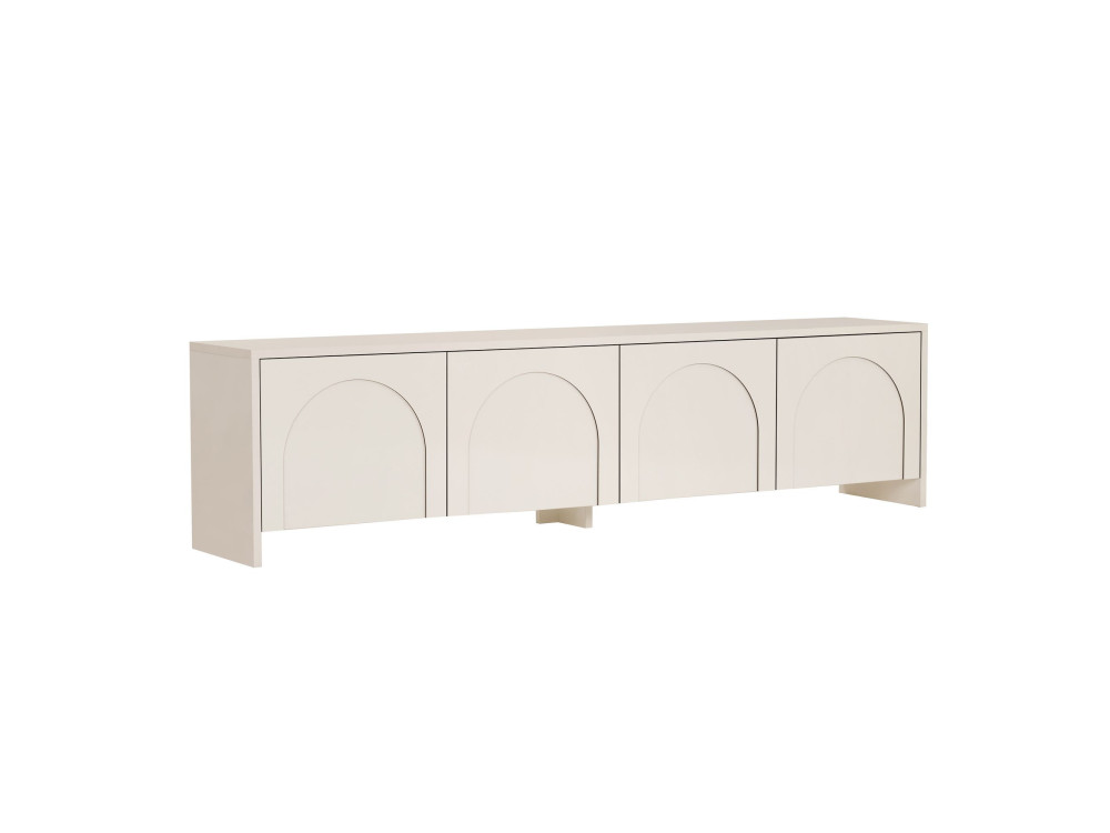 TV-Möbel aus Holz "Aurelia" - 180 x 32 x 45 cm - Creme