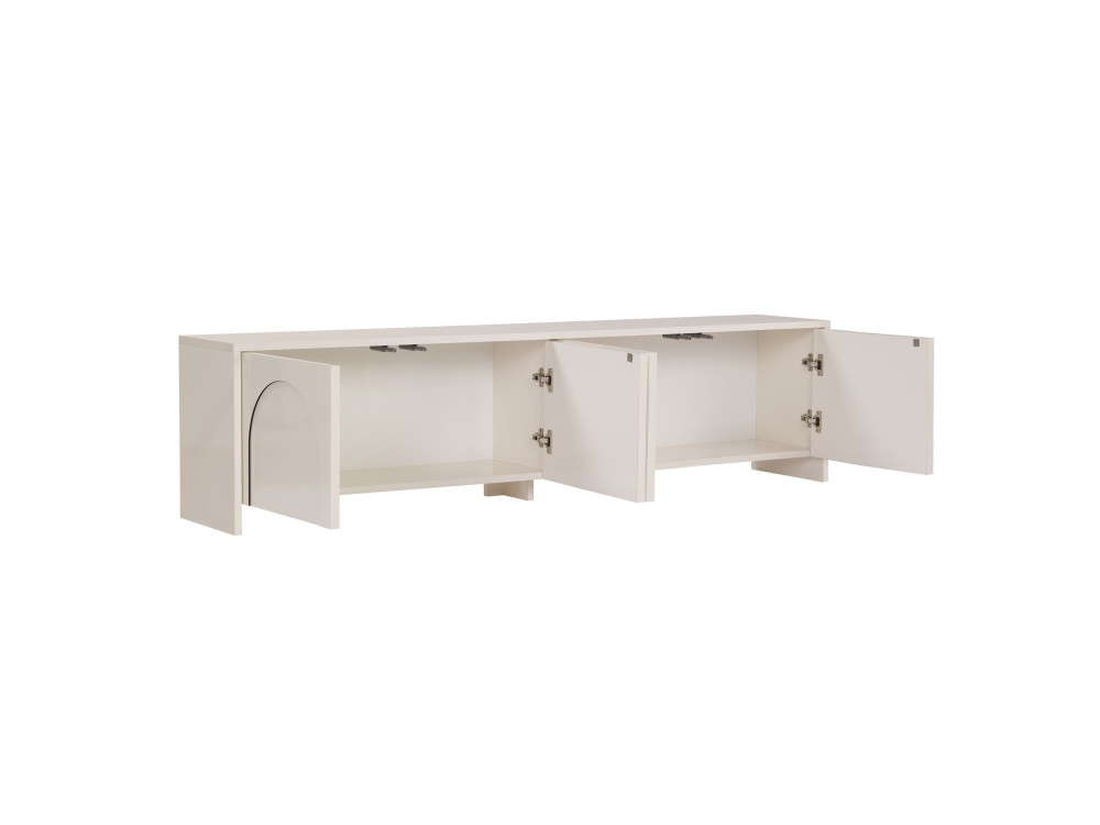 TV-Möbel aus Holz "Aurelia" - 180 x 32 x 45 cm - Creme