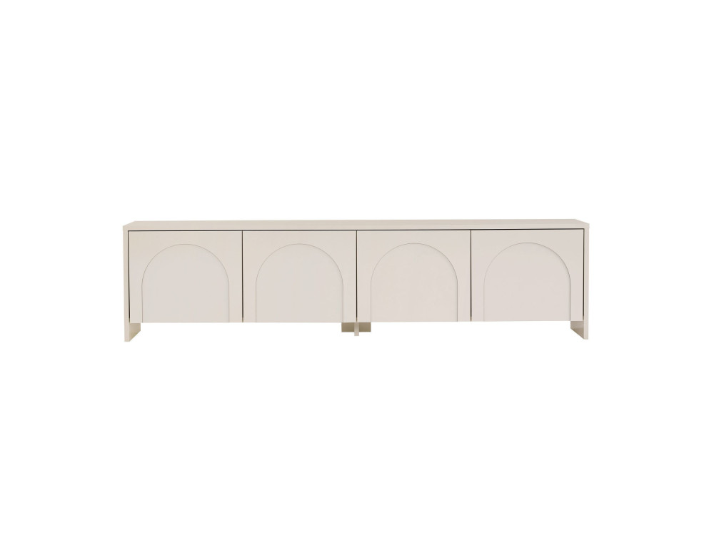 TV-Möbel aus Holz "Aurelia" - 180 x 32 x 45 cm - Creme