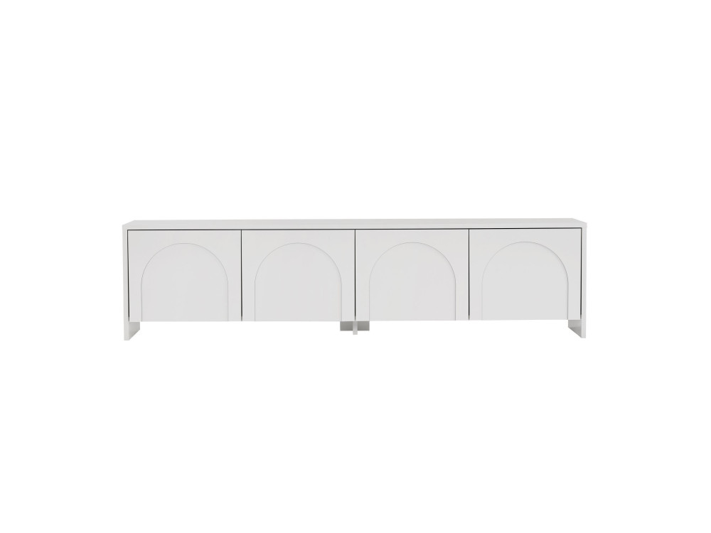 TV-Möbel aus Holz "Aurelia" - 180 x 32 x 45 cm - Weiß