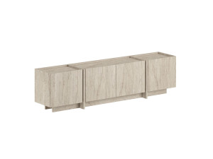 TV-Möbel aus Holz "Lowen" - 180 x 35 x 46 cm - Travertin