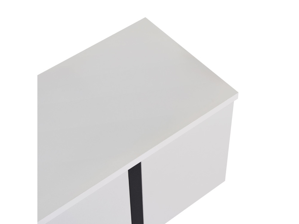TV-Möbel aus Holz "Onera" - 180 x 30 x 45 cm - WhiteBlack