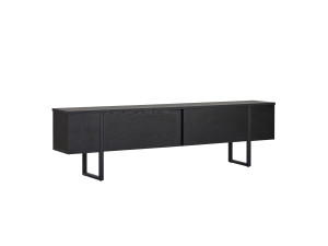 TV-Möbel aus Holz "Onera" - 180 x 30 x 50 cm - Holz Schwarz / Schwarz