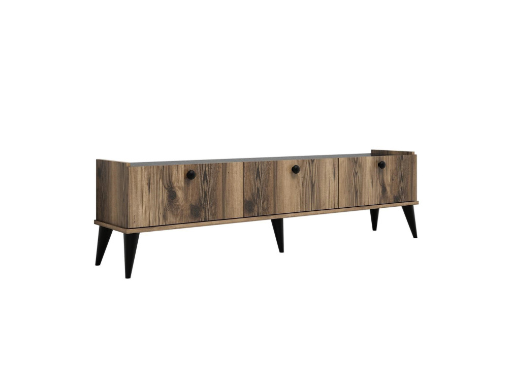 TV-Möbel aus Holz "Lidya" - 180 x 35 x 49 cm - Braun