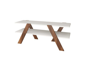 TV-Möbel aus Holz "Basic" - 120 x 33 x 45 cm - Weiß