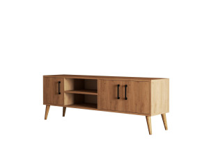 TV-Möbel aus Holz "Exxen" - 150 x 34 x 52 cm - Braun