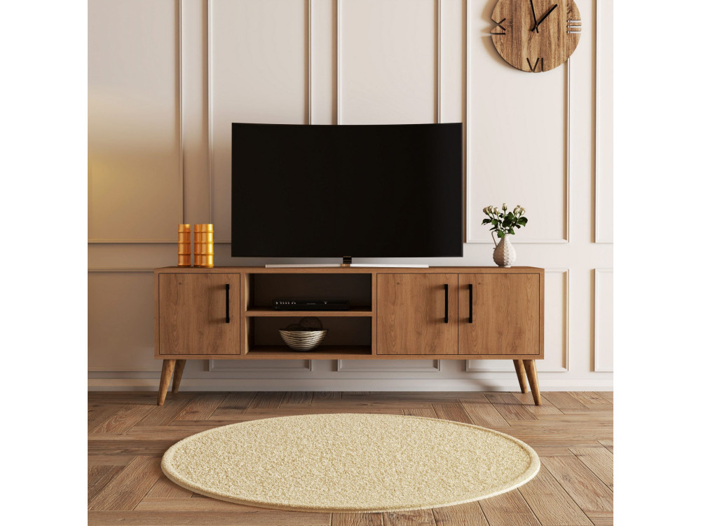 TV-Möbel aus Holz "Exxen" - 150 x 34 x 52 cm - Braun