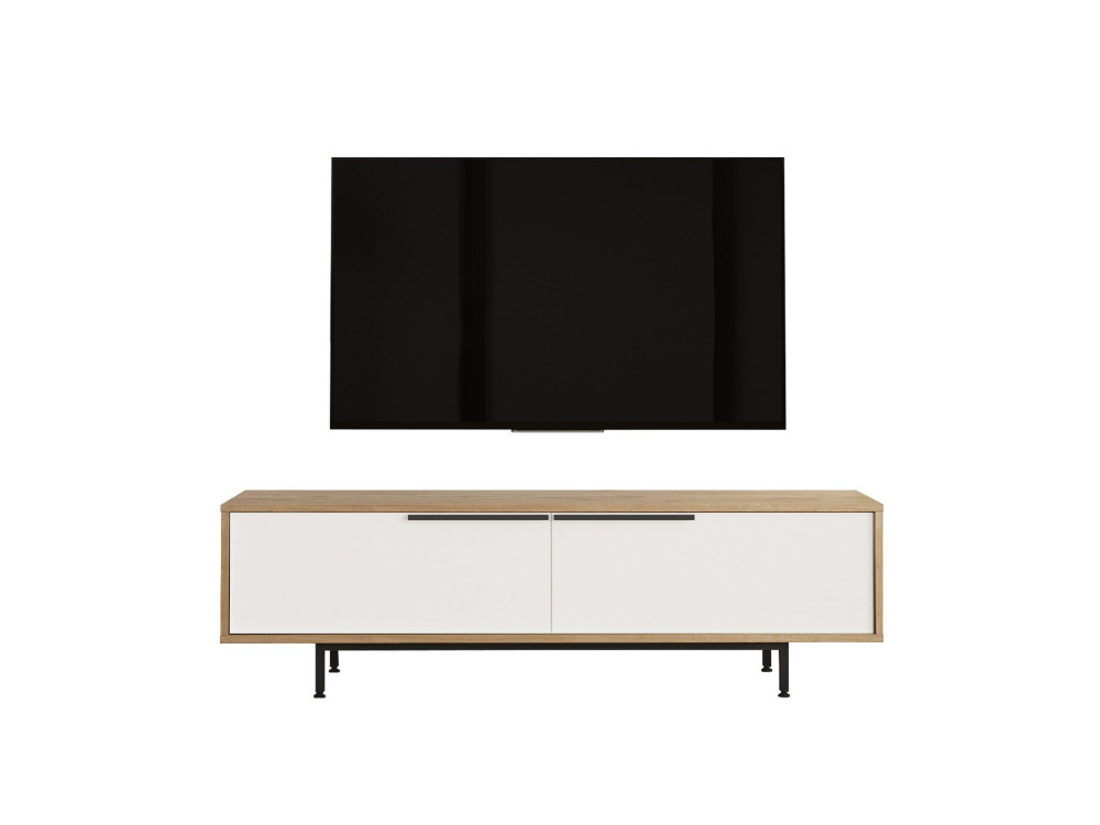 TV-Möbel aus Holz "ON1-SW" - 160 x 35 x 45 cm - Weiß