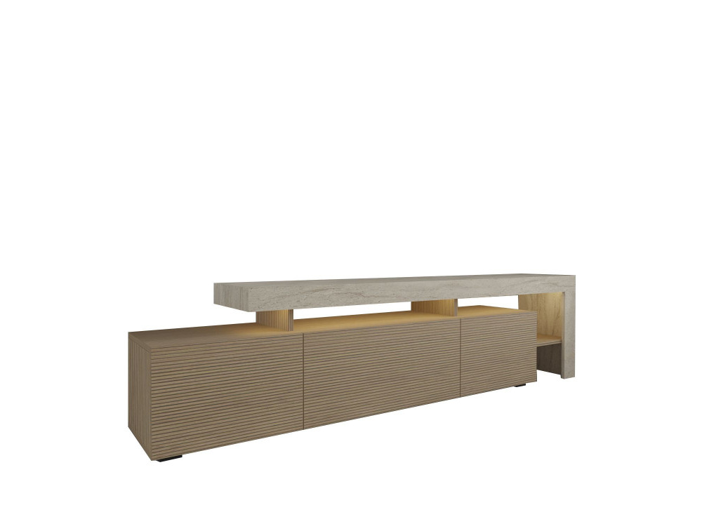 TV-Möbel aus Holz "Beliz" - 192 x 37 x 53 cm - Beige