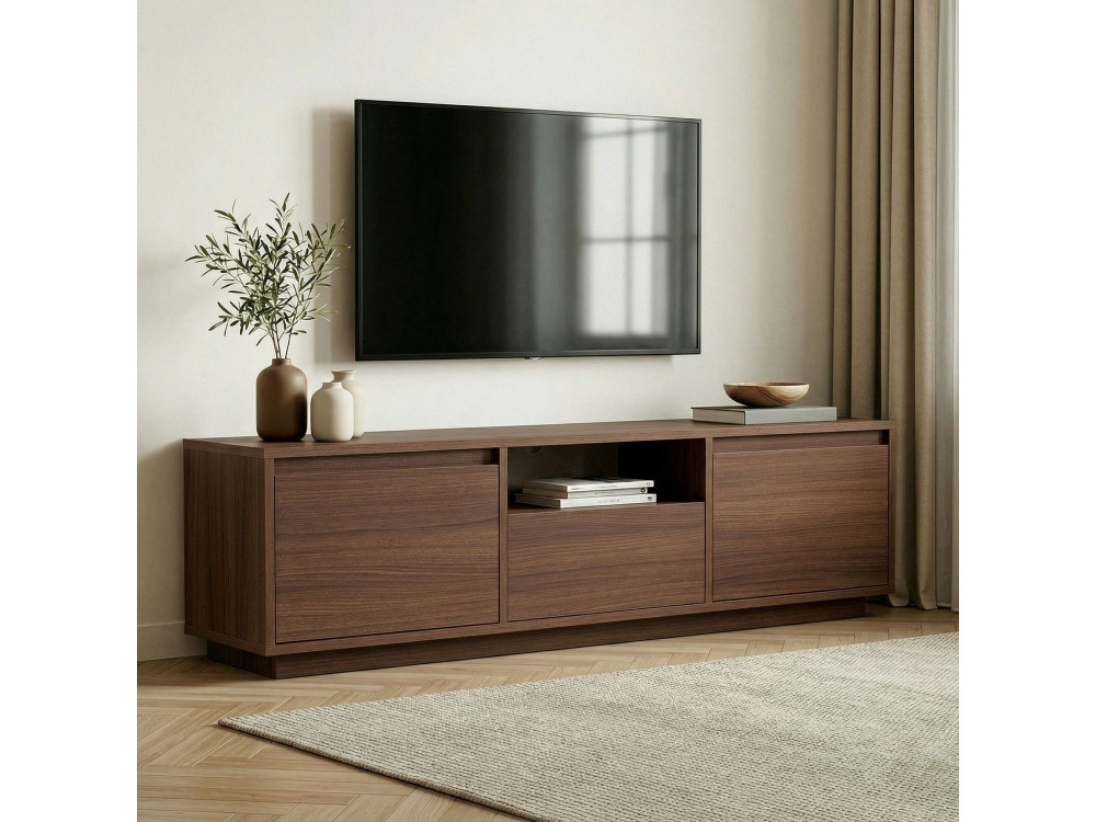 TV-Möbel aus Holz "Sentinel" - 160 x 30 x 42 cm - Braun