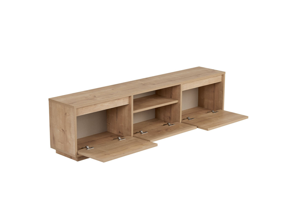 TV-Möbel aus Holz "Sentinel" - 160 x 30 x 42 cm - Beige