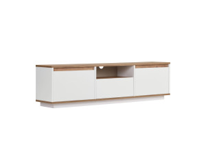 TV-Möbel aus Holz "Sentinel" - 160 x 30 x 42 cm - Weiß