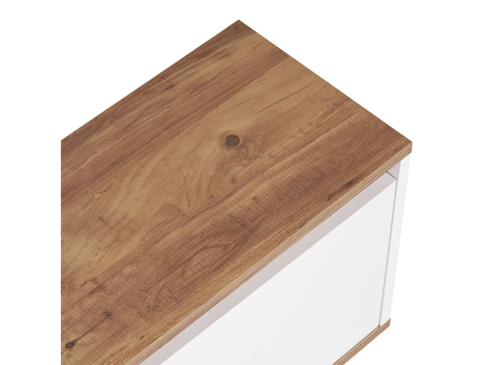 TV-Möbel aus Holz "Sentinel" - 160 x 30 x 42 cm - Weiß