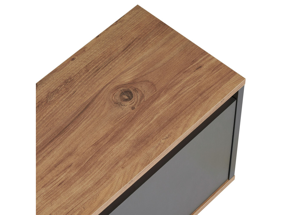 TV-Möbel aus Holz "Sentinel" - 160 x 30 x 42 cm - Anthrazitgrau
