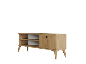 TV-Möbel aus Holz "Retro" - 120 x 29 x 44 cm - Beige