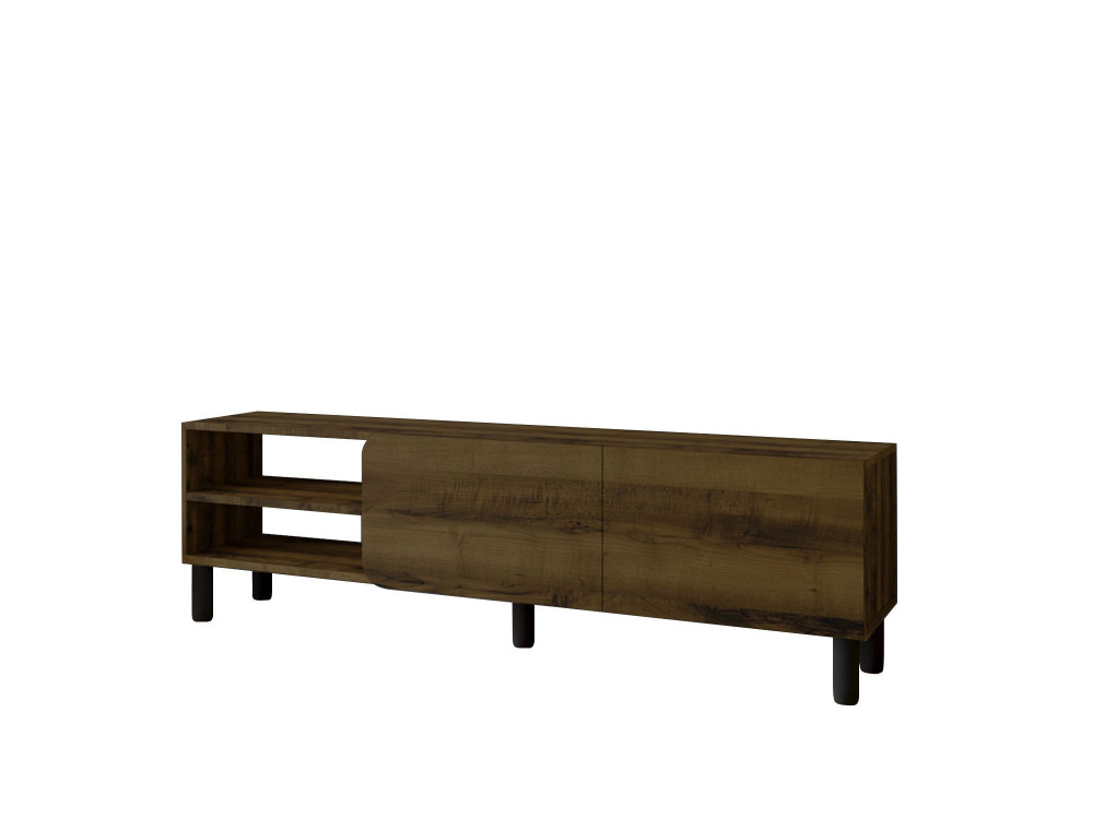 TV-Möbel aus Holz "River" - 150 x 31.4 x 48.2 cm - Nussbaum Antik