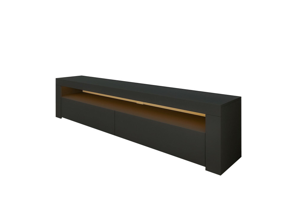 TV-Möbel aus Holz "Bati" - 150 x 36 x 46 cm - Anthrazitgrau