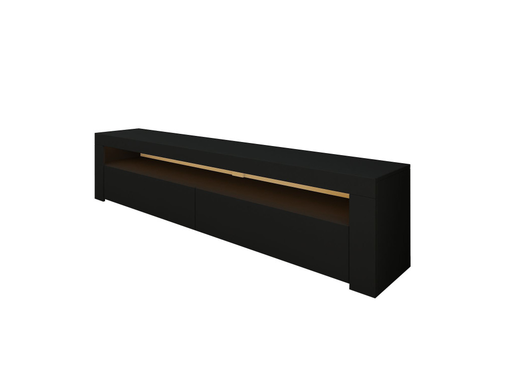 TV-Möbel aus Holz "Bati" - 150 x 36 x 46 cm - Schwarz