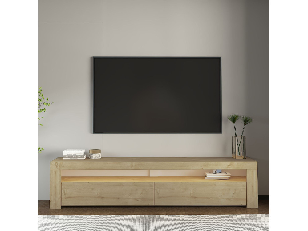 TV-Möbel aus Holz "Bati" - 150 x 36 x 46 cm - Beige