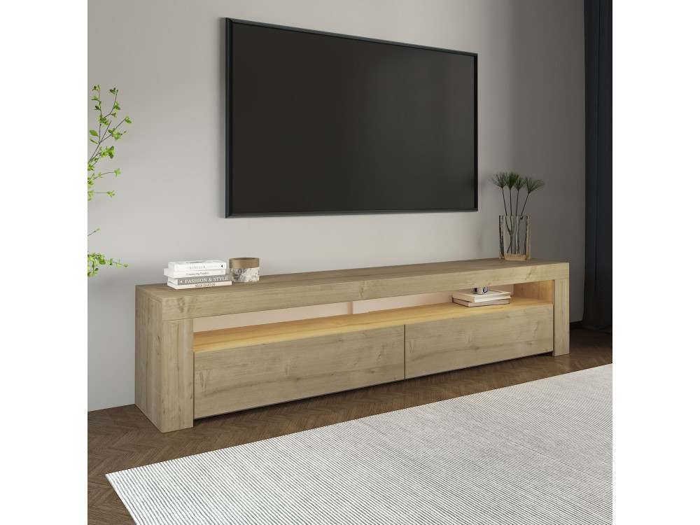 TV-Möbel aus Holz "Bati" - 150 x 36 x 46 cm - Beige
