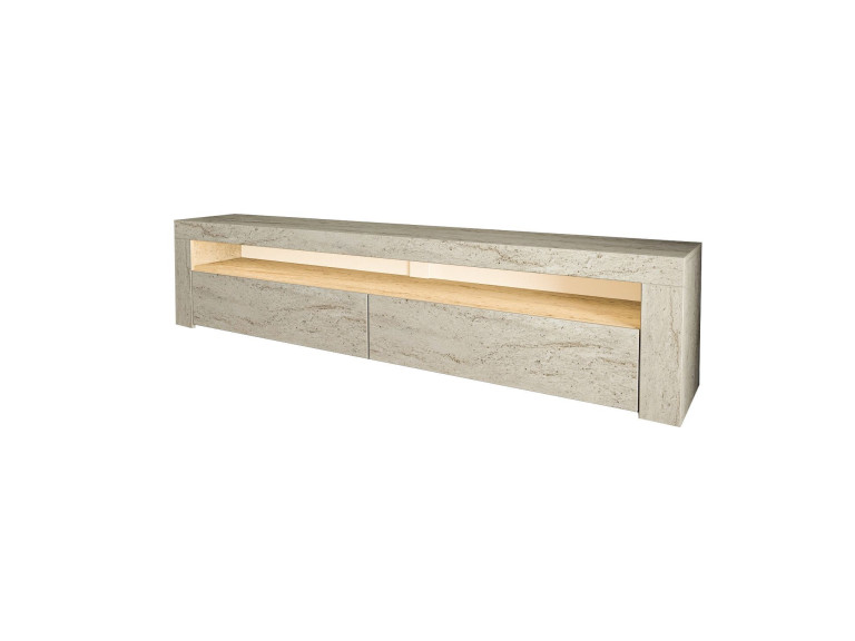 TV-Möbel aus Holz "Bati" - 150 x 36 x 46 cm - Travertin