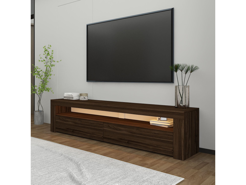 TV-Möbel aus Holz "Bati" - 150 x 36 x 46 cm - Braun