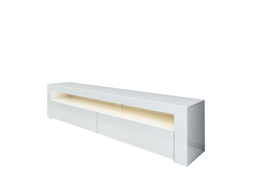 TV-Möbel aus Holz "Bati" - 150 x 36 x 46 cm - Weiß