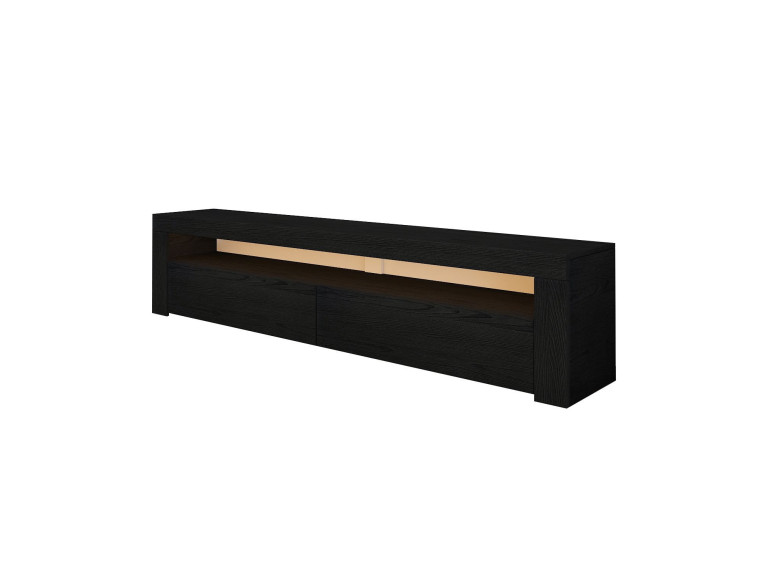 TV-Möbel aus Holz "Bati" - 150 x 36 x 46 cm - Schwarz