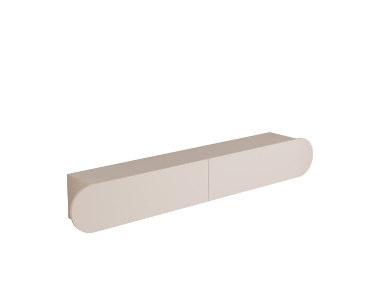 TV-Möbel aus Holz "LUM1" - 180 x 31 x 29 cm - Creme